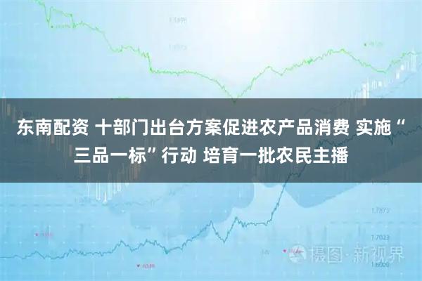 东南配资 十部门出台方案促进农产品消费 实施“三品一标”行动 培育一批农民主播