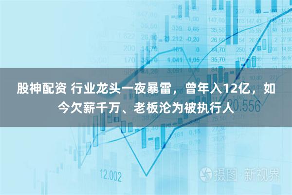 股神配资 行业龙头一夜暴雷，曾年入12亿，如今欠薪千万、老板沦为被执行人